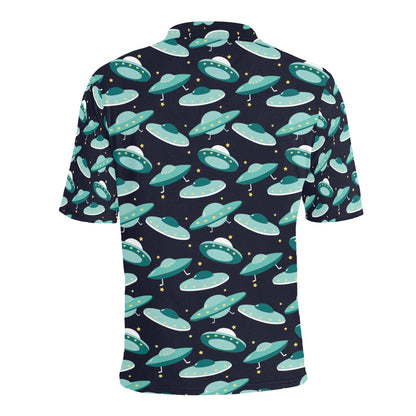 UFO Print Design LKS304 Men Polo Shirt