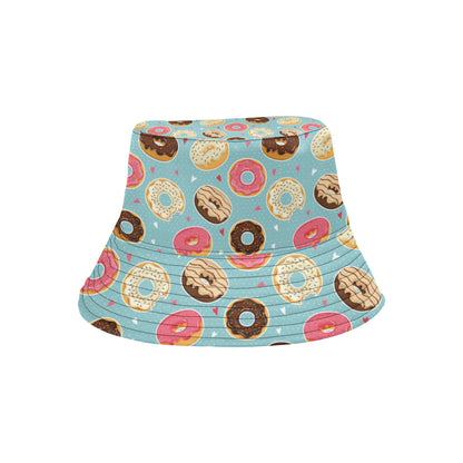 Donut Pattern Print Design DN04 Unisex Bucket Hat
