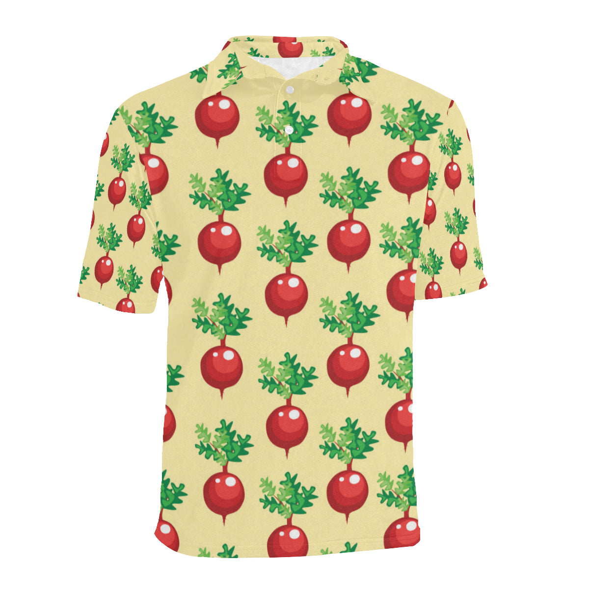 Radish Pattern Print Design A02 Men Polo Shirt