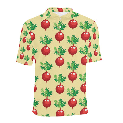 Radish Pattern Print Design A02 Men Polo Shirt