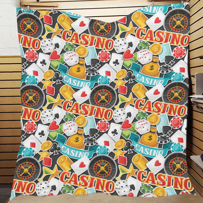 Casino Pattern Print Design 03 Premium Quilt