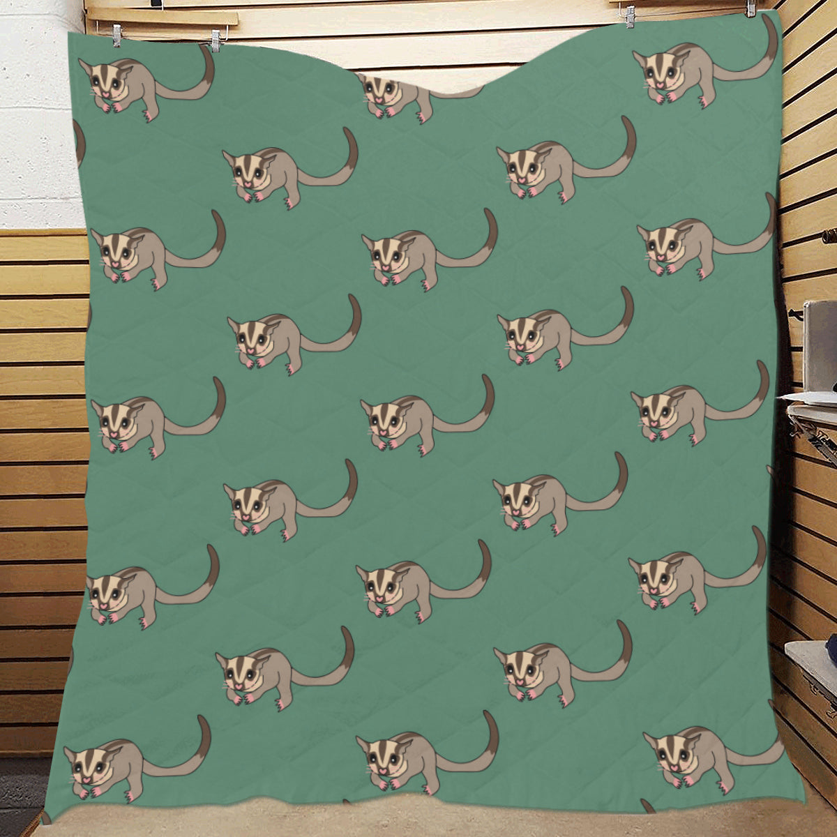 Sugar Glider Pattern Print Design 01 Premium Quilt