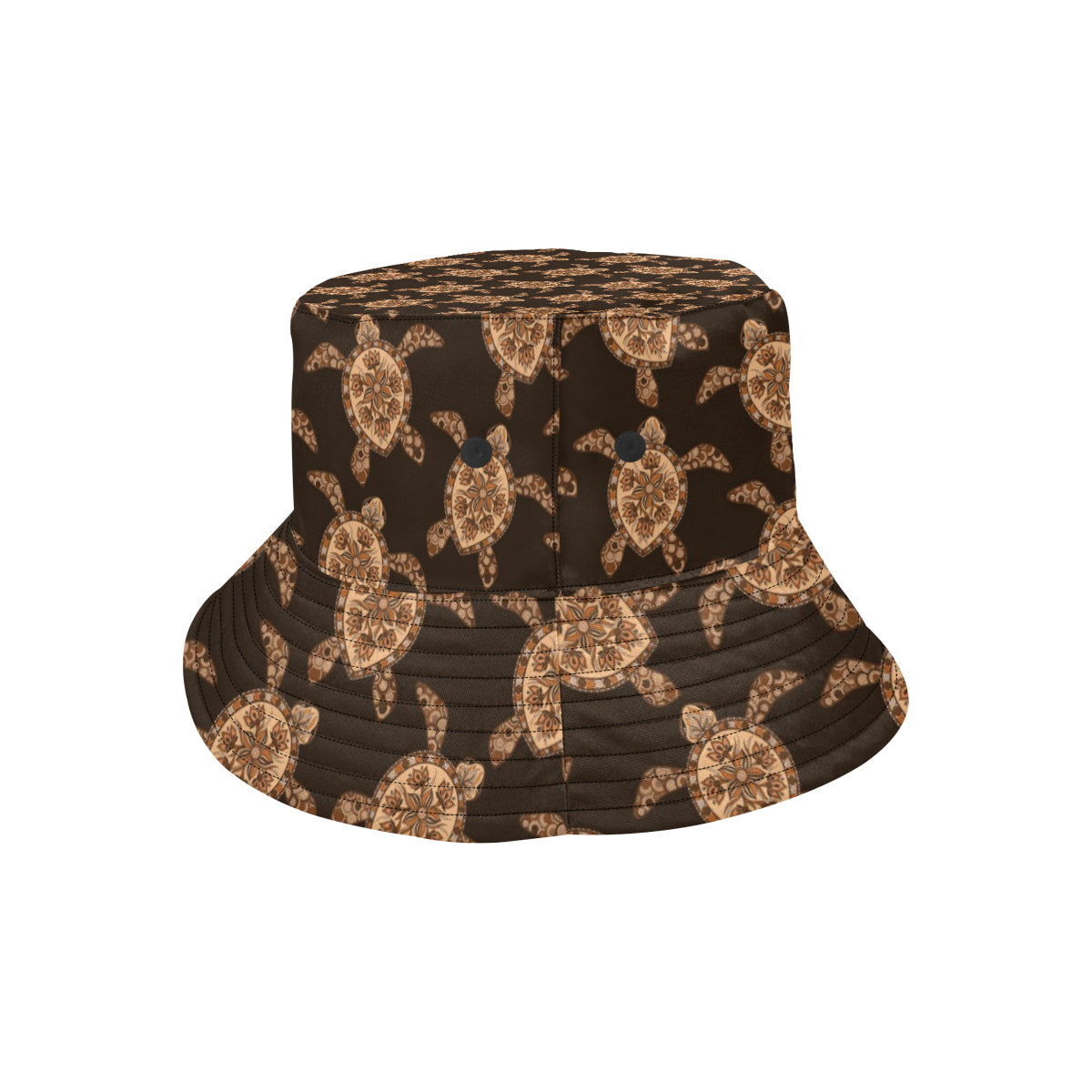 Tribal Sea Turtle Pattern Print Design T09 Unisex Bucket Hat