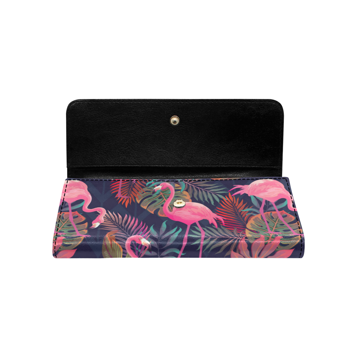 Flamingo Tropical Pattern Women's Trifold Wallet