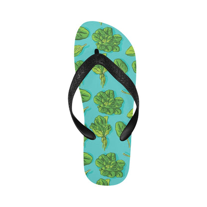 Spinach Print Design LKS301 Flip Flops