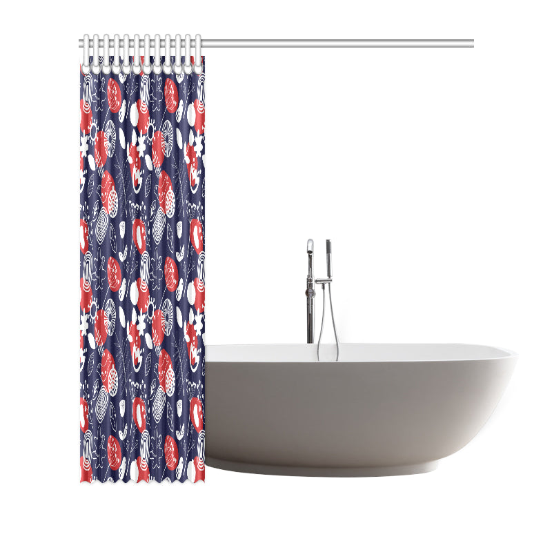 Nordic Pattern Print Design A02 Shower Curtain