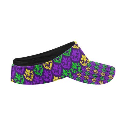 Mardi Gras Pattern Print Design 02 Unisex Sun Visor