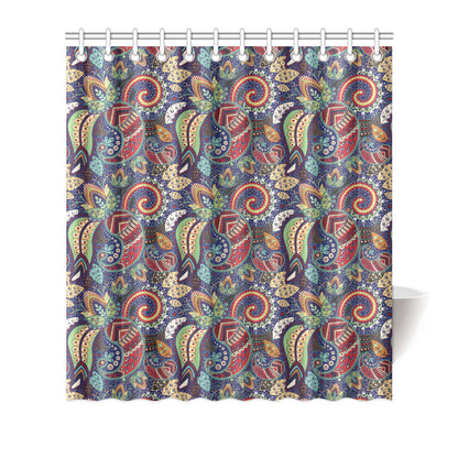 Paisley Boho Pattern Print Design A03 Shower Curtain