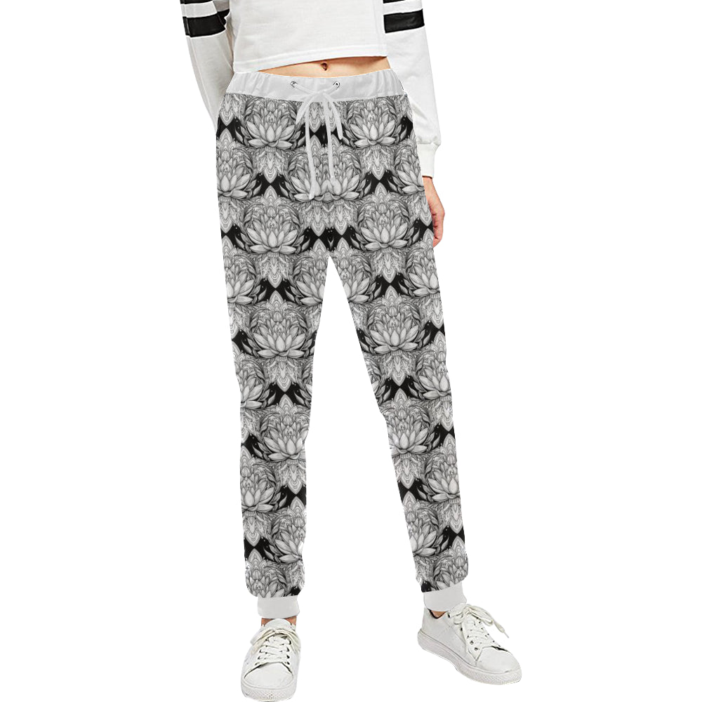Lotus Mandala Print Pattern Unisex Sweatpants