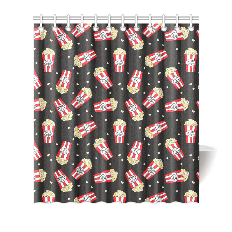 Popcorn Pattern Print Design A01 Shower Curtain