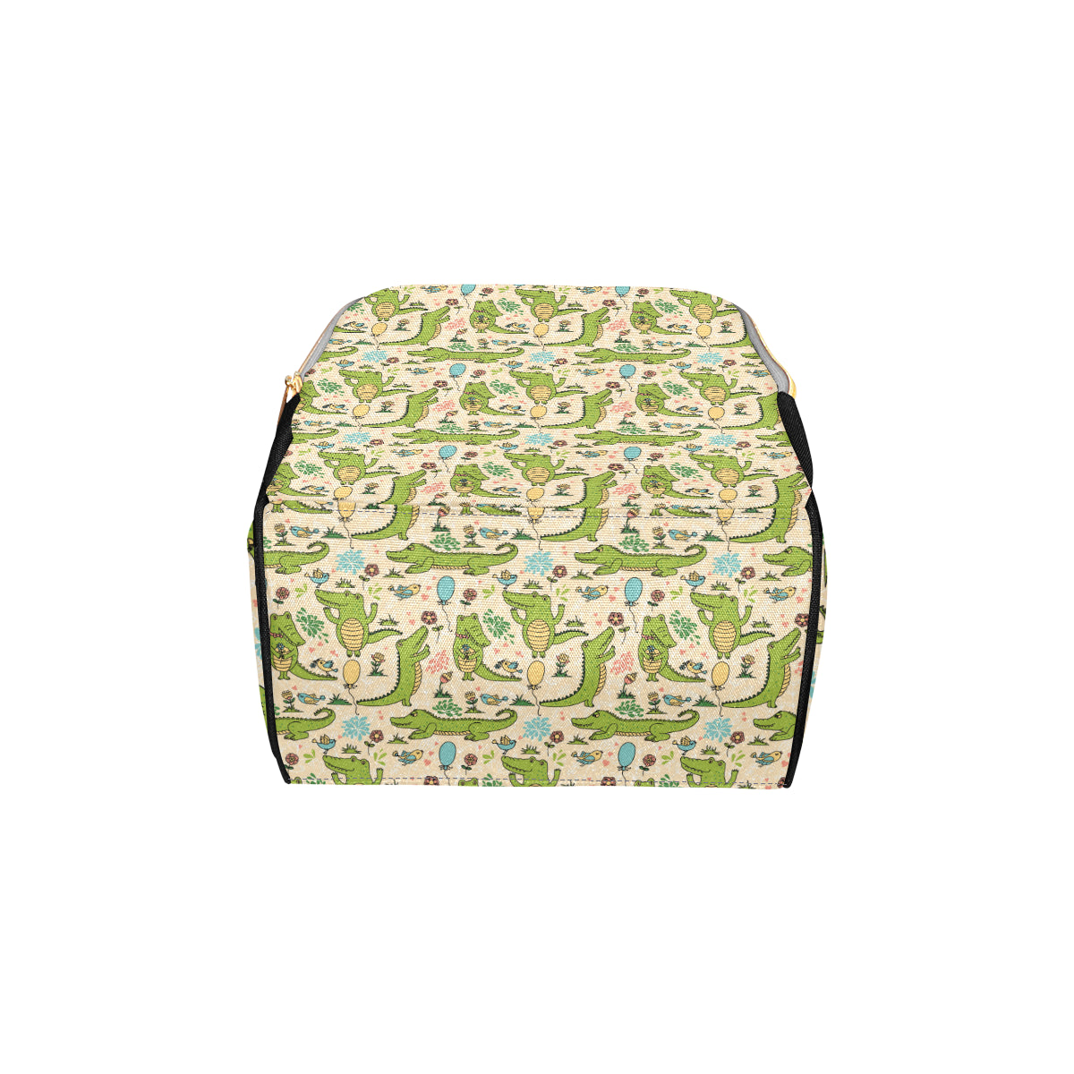 Alligator Pattern Print Design 01 Diaper Bag Backpack
