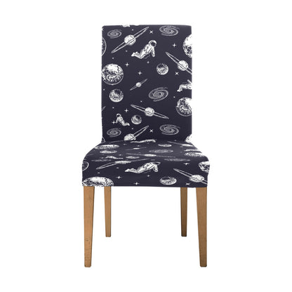 Space Astronaut Print Design LKS302 Dining Chair Slipcover