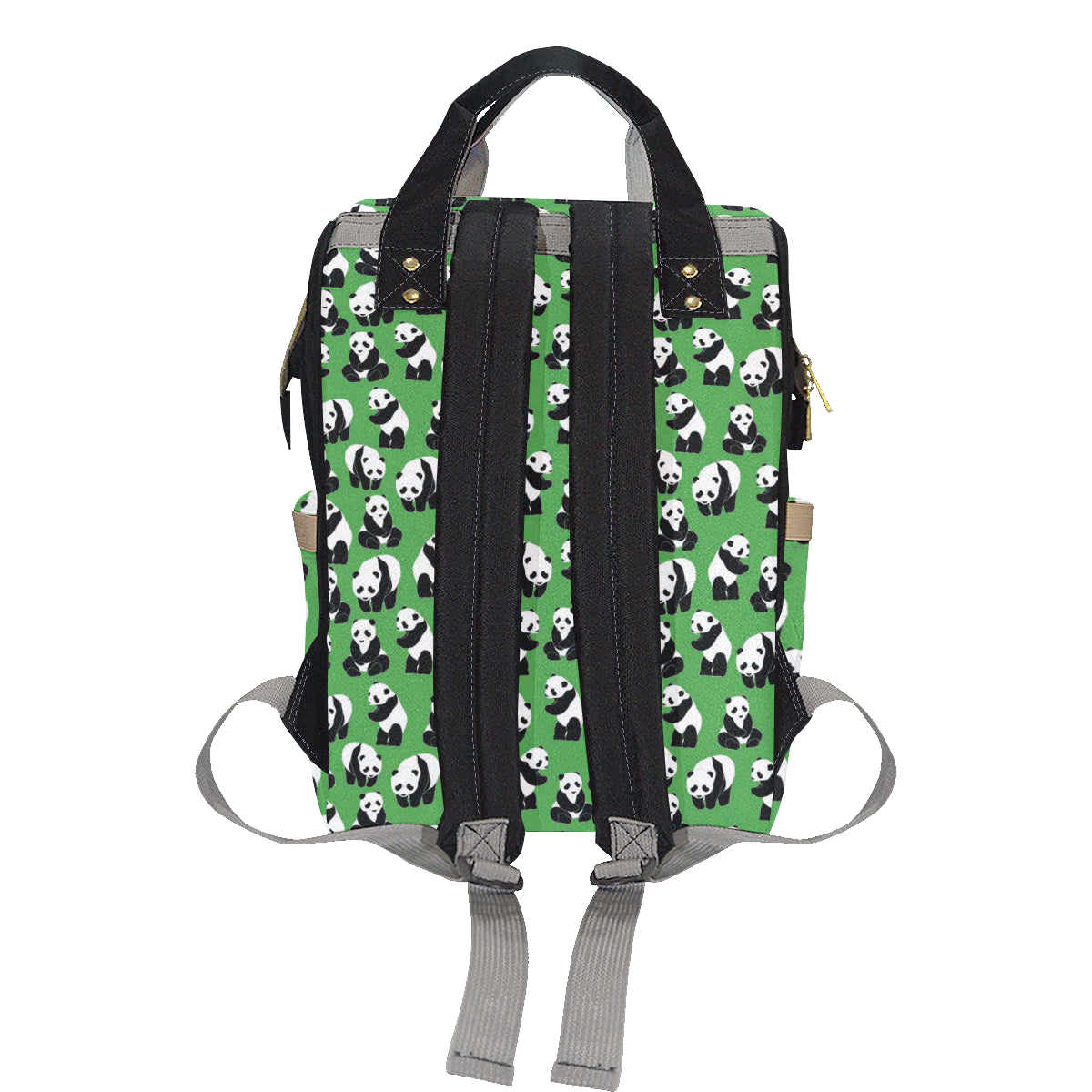 Panda Bear Pattern Themed Print Diaper Bag Backpack
