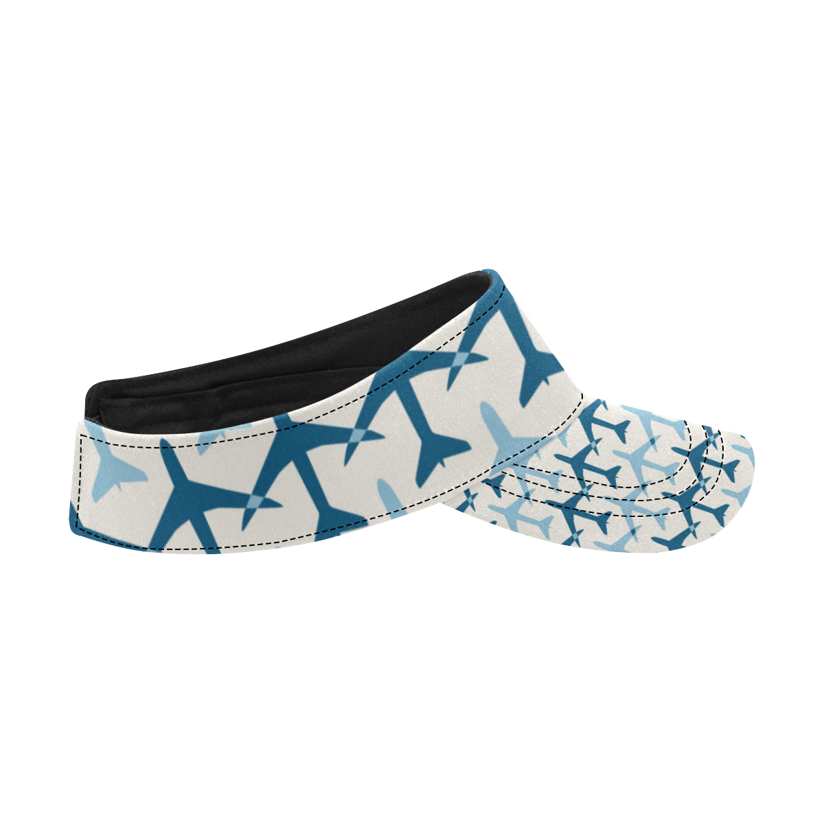 Airplane Pattern Print Design 04 Unisex Sun Visor