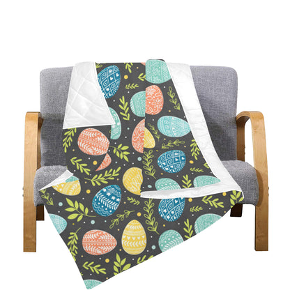 Easter Eggs Pattern Print Design RB01 Premium Quilt