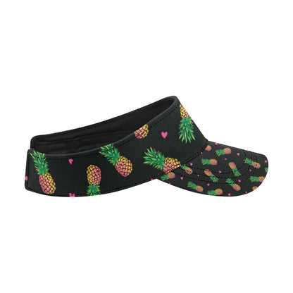 Neon Pineapple Pattern Print Design A04 Unisex Sun Visor