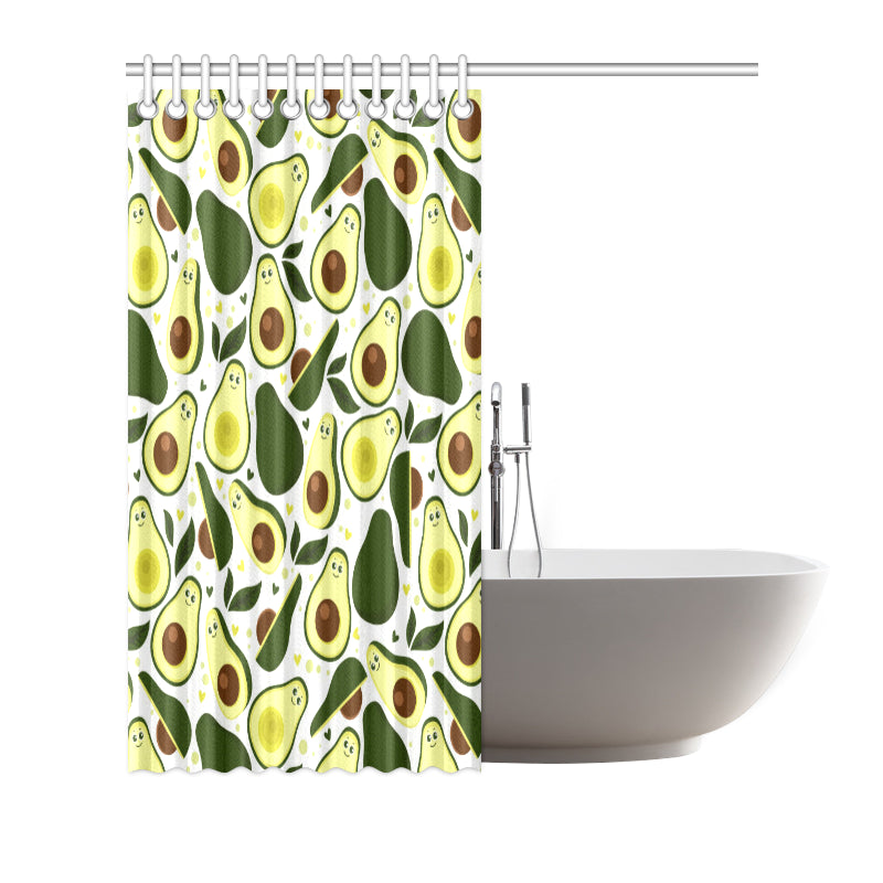 Avocado Pattern Print Design AC06 Shower Curtain
