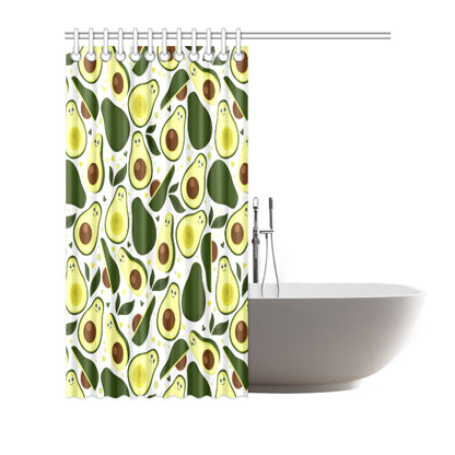 Avocado Pattern Print Design AC06 Shower Curtain