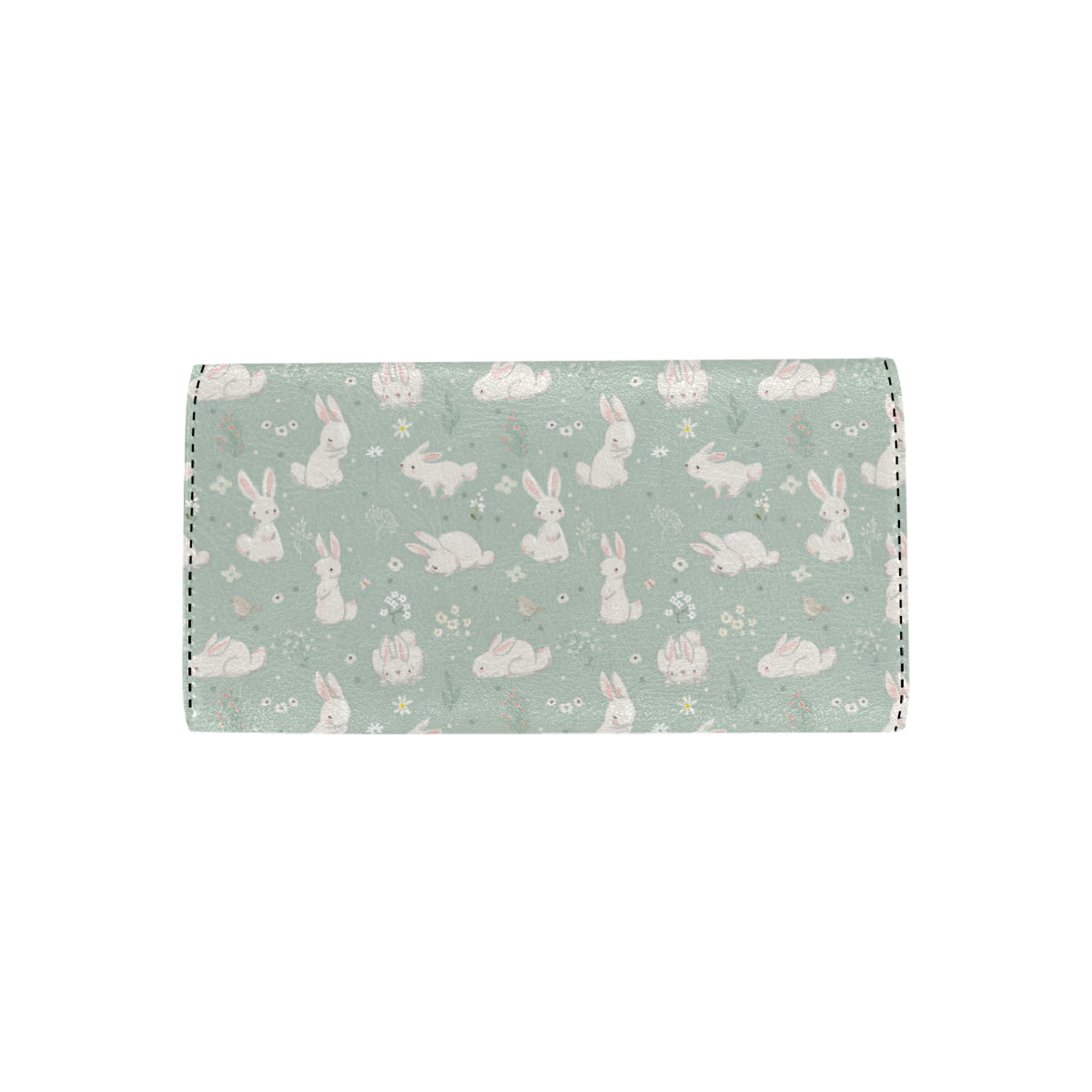 Bunny Pattern Print Design 03 Women's Trifold Wallet