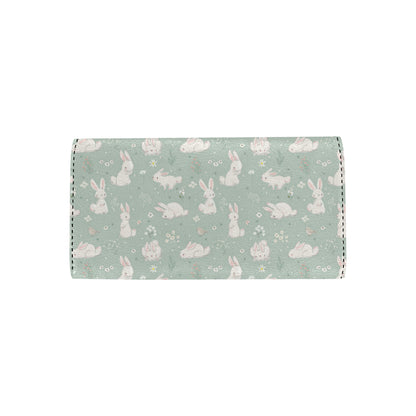Bunny Pattern Print Design 03 Women's Trifold Wallet