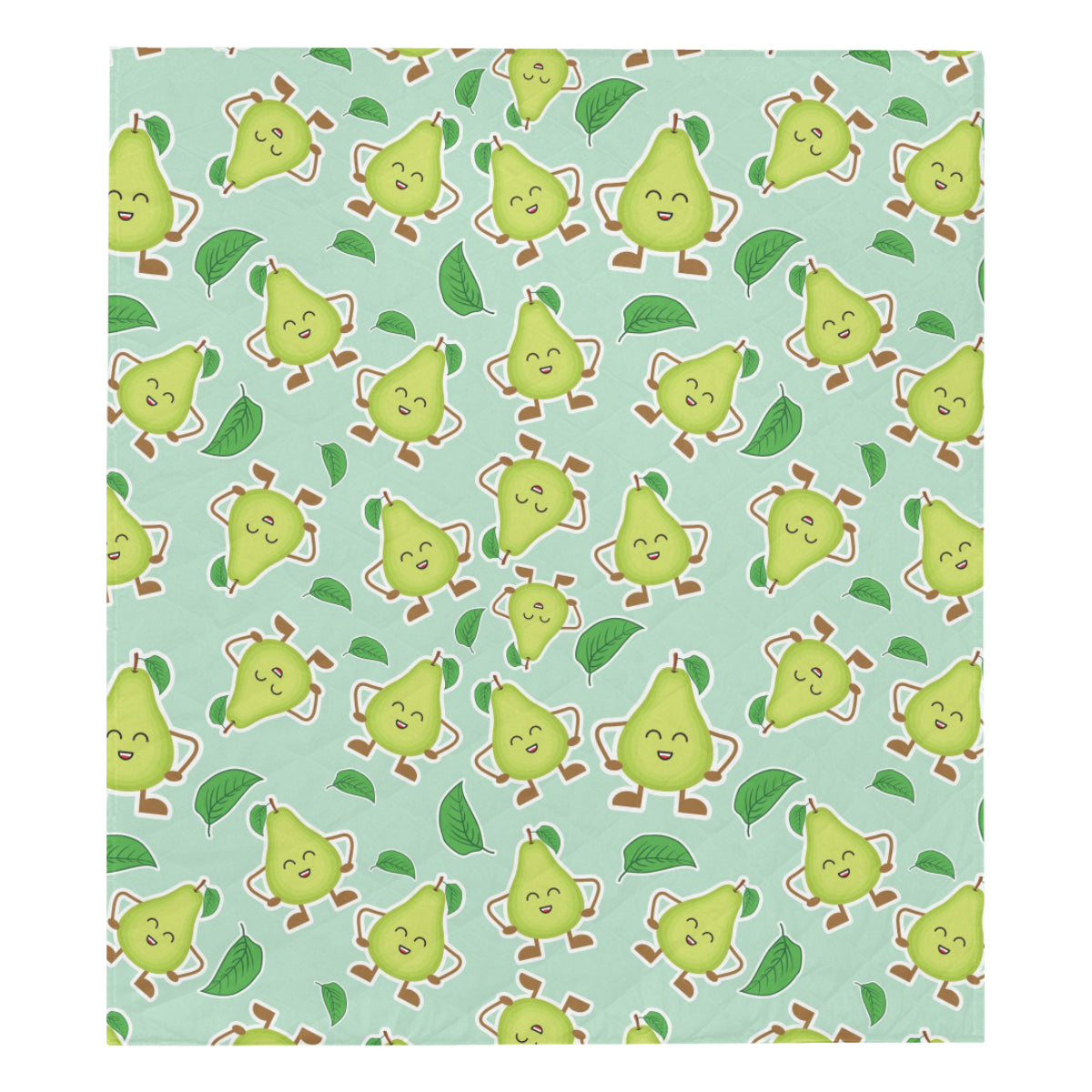 Avocado Pattern Print Design AC011 Premium Quilt