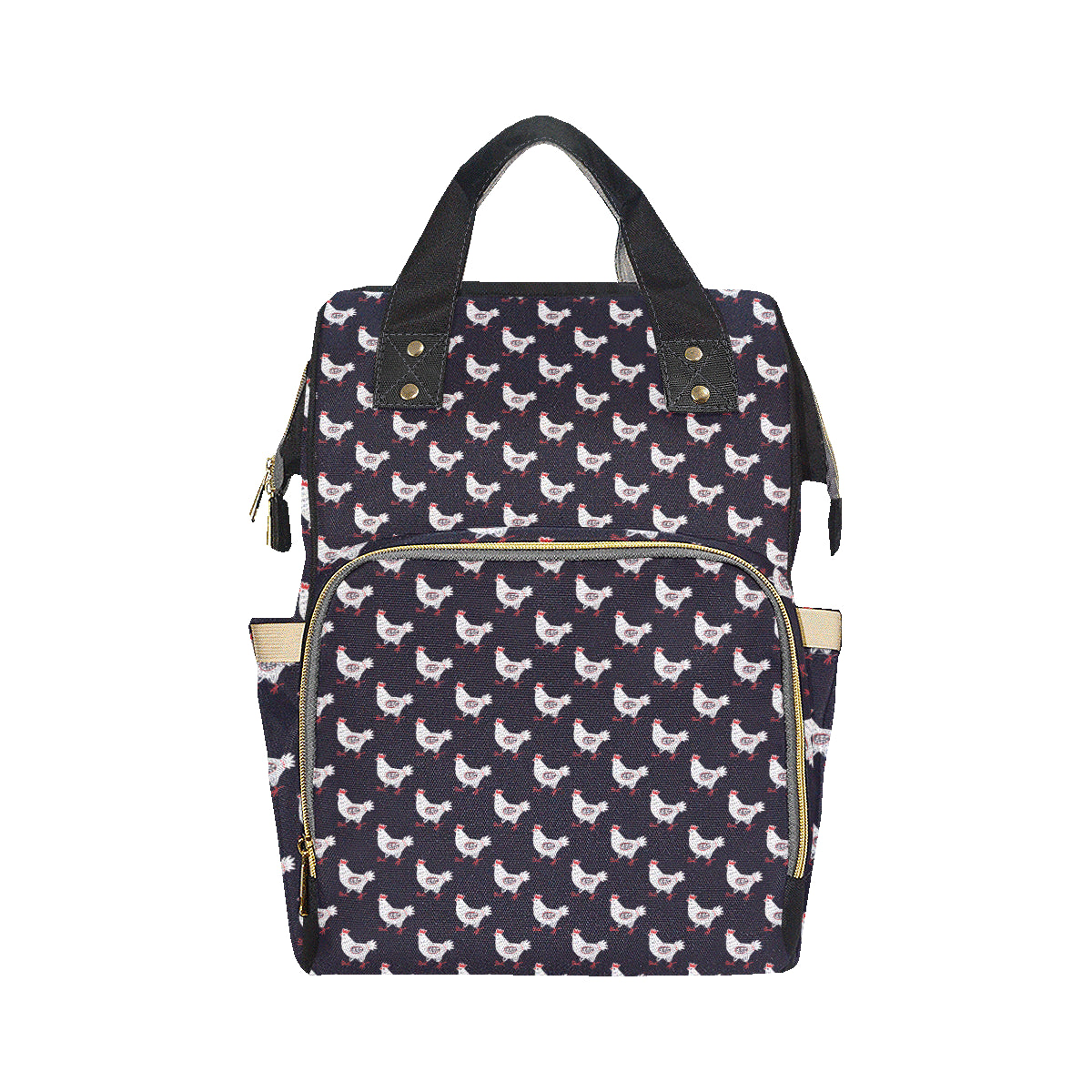 Chicken Pattern Print Design 03 Diaper Bag Backpack