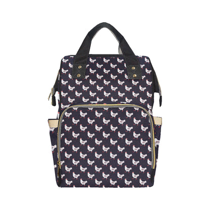 Chicken Pattern Print Design 03 Diaper Bag Backpack