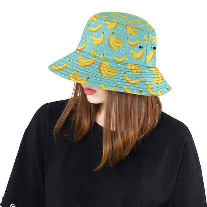 Banana Pattern Print Design BA02 Unisex Bucket Hat