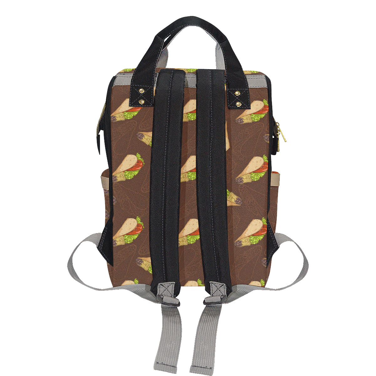 Taco Pattern Print Design TC08 Diaper Bag Backpack