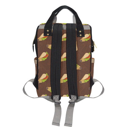 Taco Pattern Print Design TC08 Diaper Bag Backpack