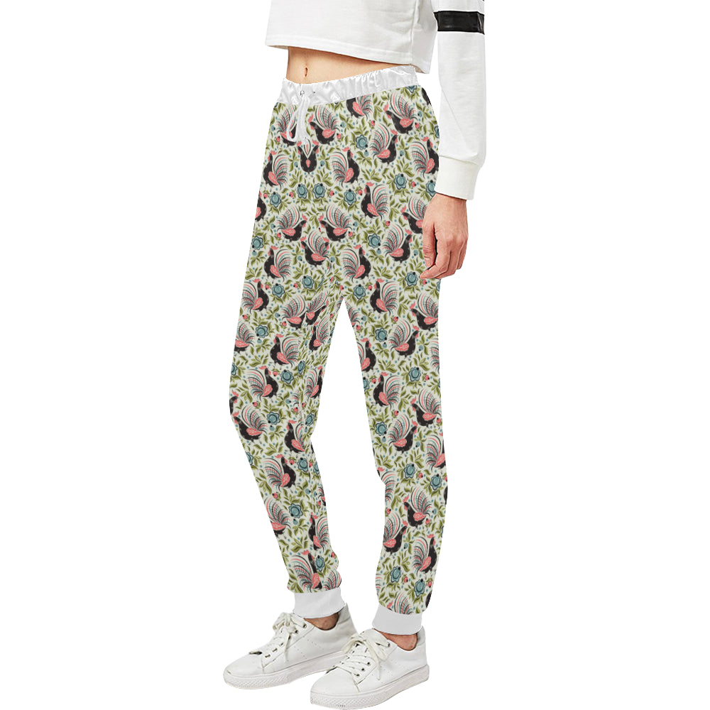 Rooster Print Design Unisex Sweatpants