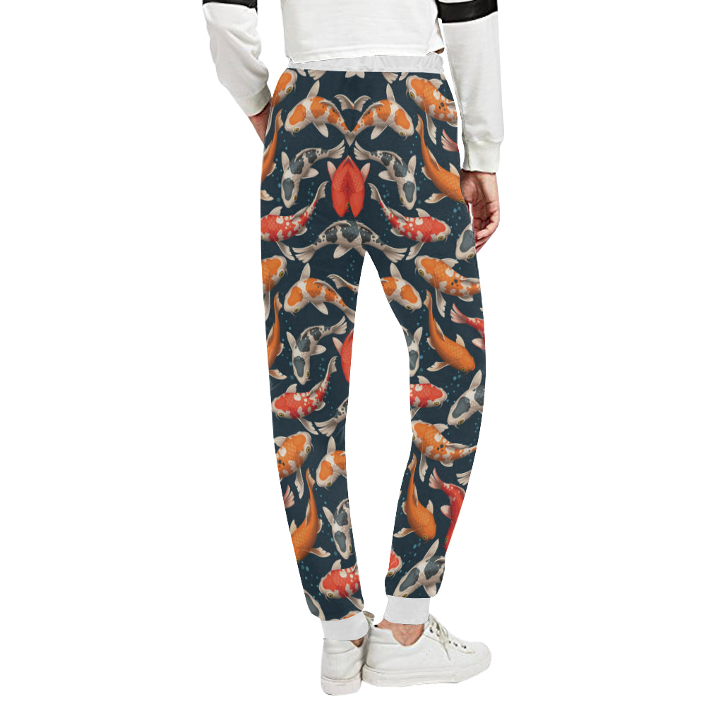 Koi Carp Cute Design Themed Print Unisex Sweatpants