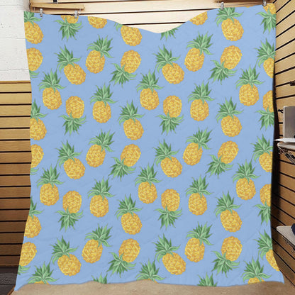 Pineapple Pattern Print Design A04 Premium Quilt