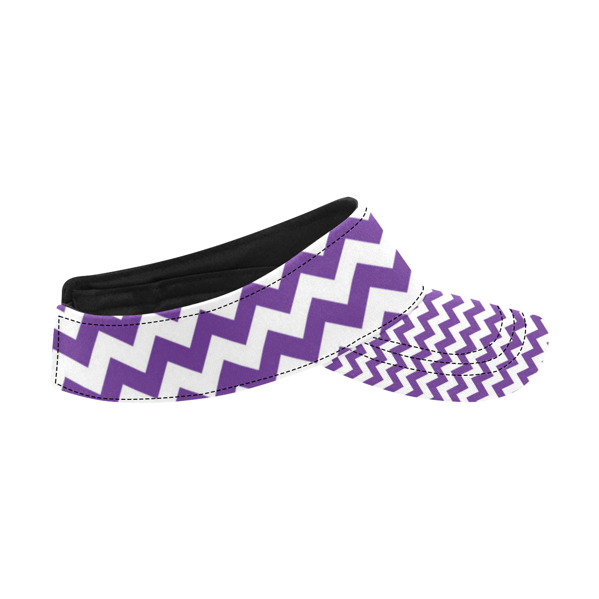 Chevron Purple Pattern Print Design 03 Unisex Sun Visor