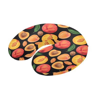 Peach Pattern Print Design A02 U-Shaped Travel Neck Pillow