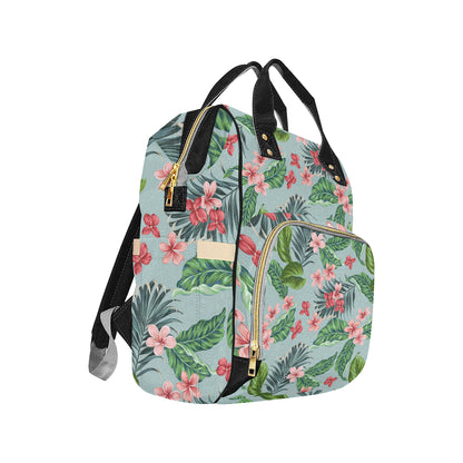 Plumeria Pattern Print Design PM027 Diaper Bag Backpack