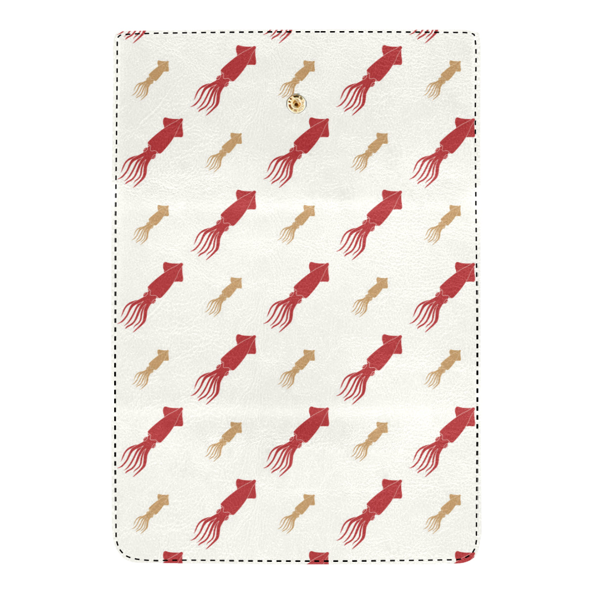 Giant Squid Pattern Print Design 01 Women's Trifold Wallet