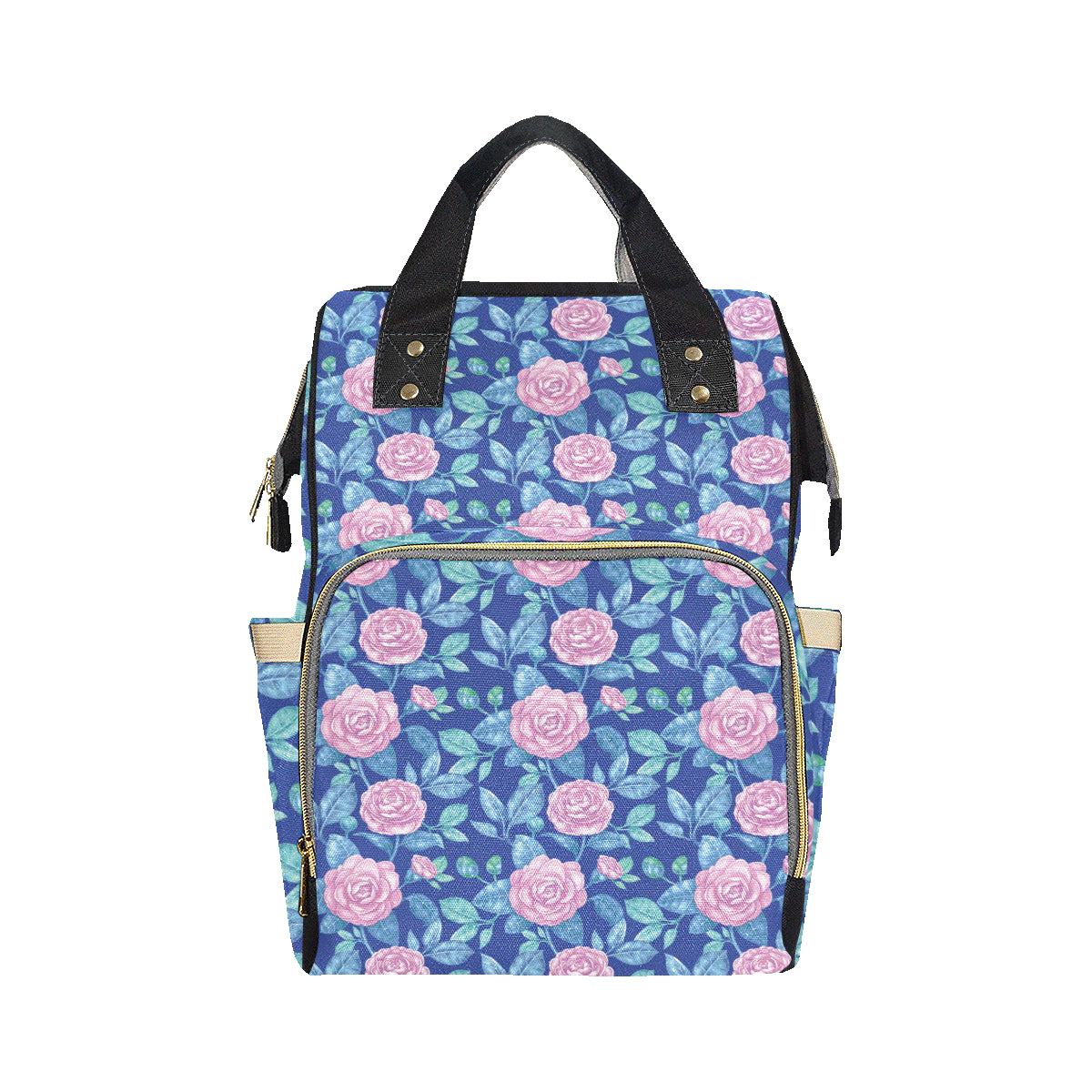Camellia Pattern Print Design CM05 Diaper Bag Backpack