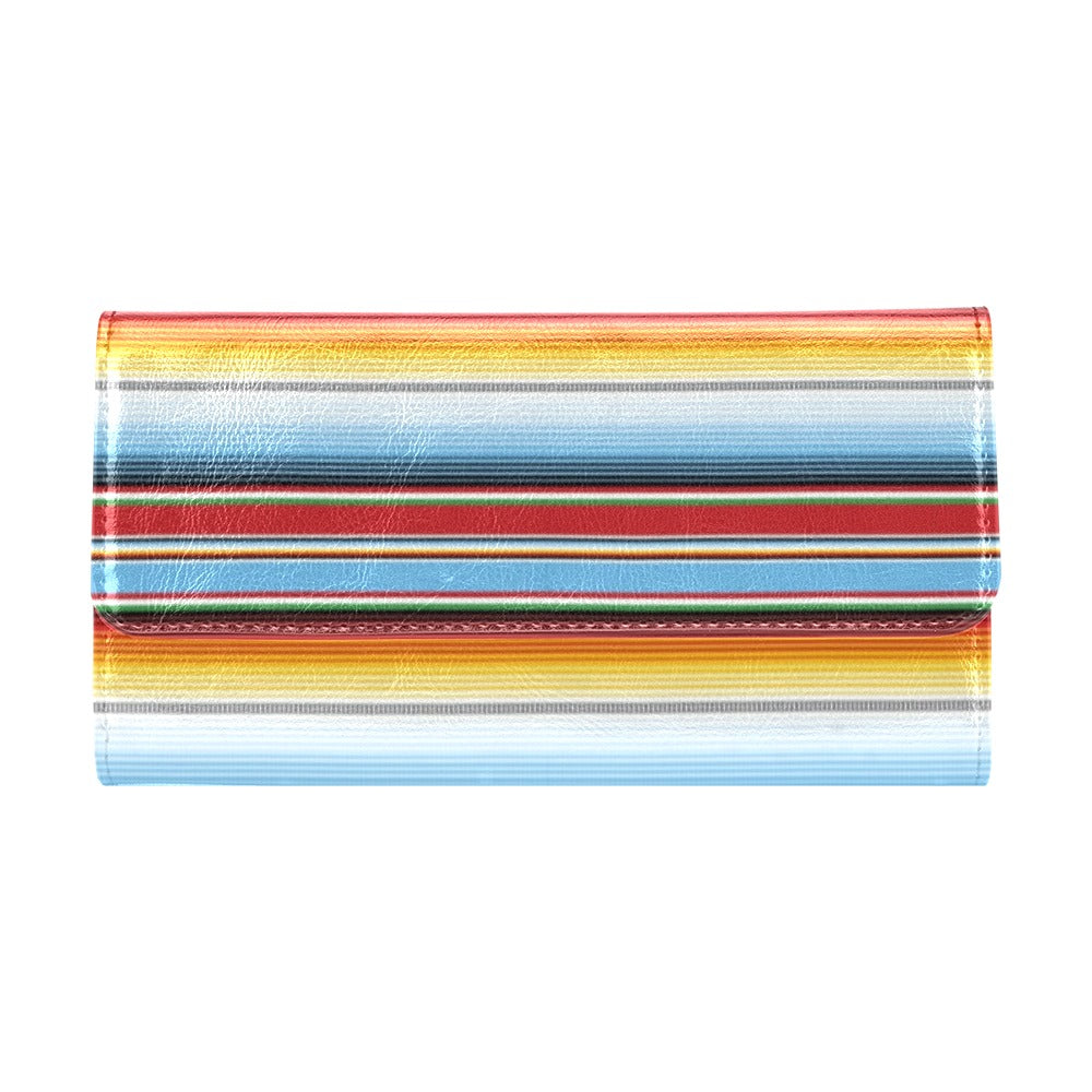 Serape Print Design LKS302 Women's Trifold Wallet