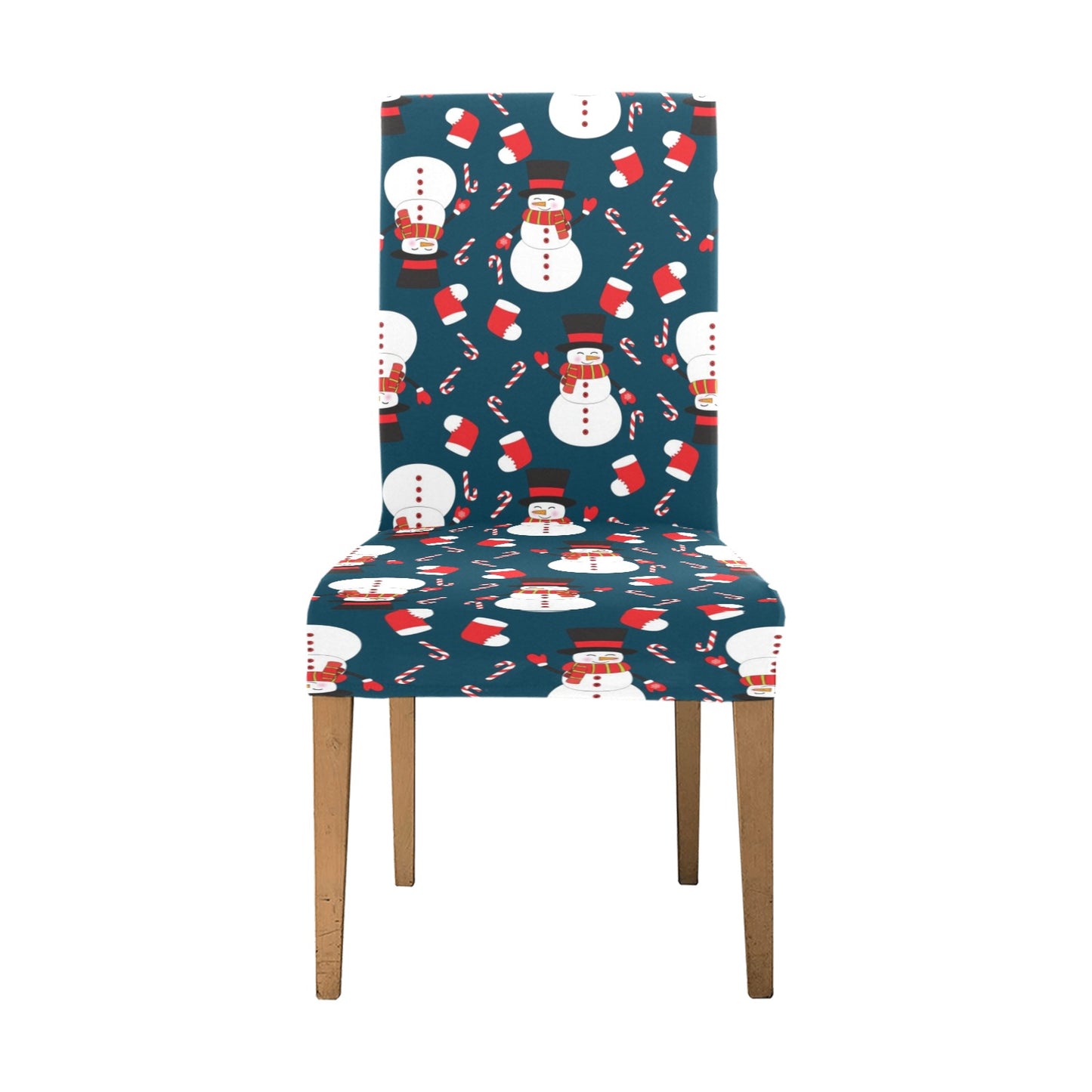 Snowman Print Design LKS301 Dining Chair Slipcover