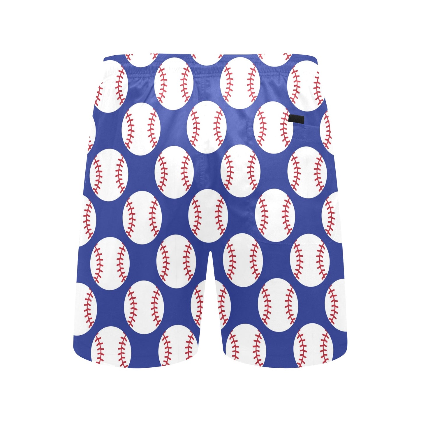 Baseball Blue Background Men's Swim Trunks Beach Shorts