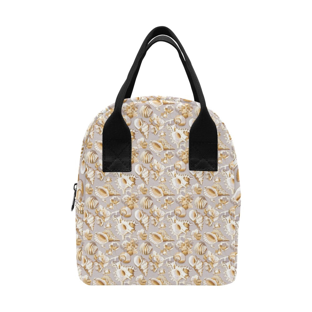 Seashell Print Design LKS309 Insulated Lunch Bag