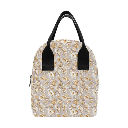 Seashell Print Design LKS309 Insulated Lunch Bag