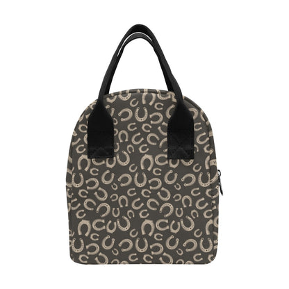 Horseshoe Print Design LKS303 Insulated Lunch Bag