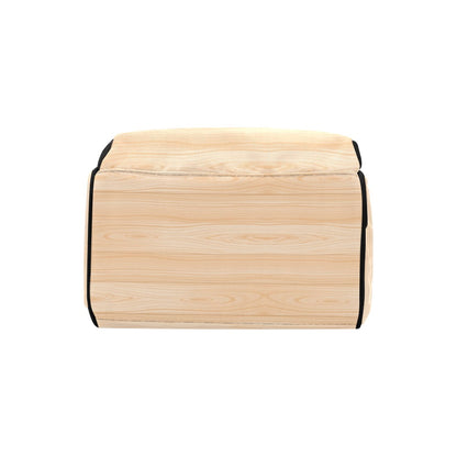 Wood Texture Print Design LKS302 Diaper Bag Backpack