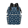 SeaHorse Print Design LKS402 Diaper Bag Backpack