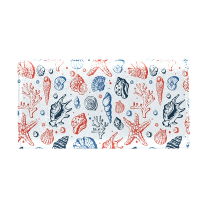 Seashell Print Design LKS307 Women's Trifold Wallet