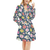 Hibiscus Sweet Print Design LKS304 Women's Fleece Robe