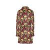 Skull And Roses Print Design LKS302 Women's Fleece Robe