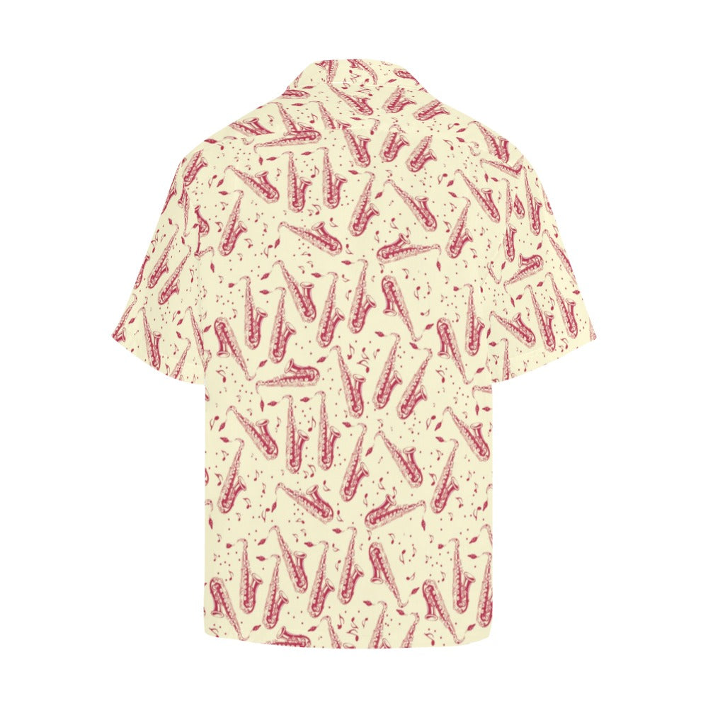 Saxophone Print Design LKS402 Men's Men's Hawaiian Shirt